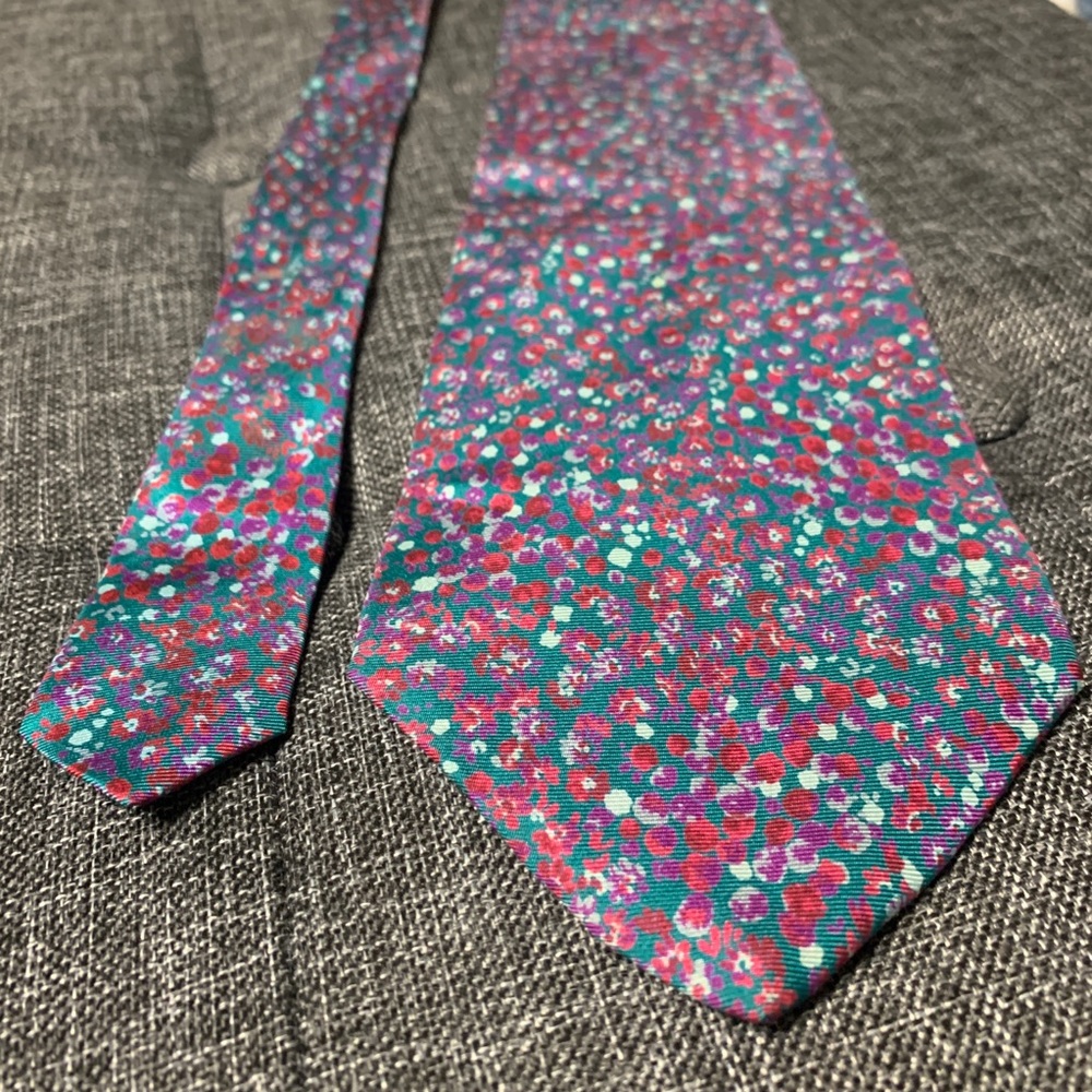 Delacroce men’s silk abstract neck tie
